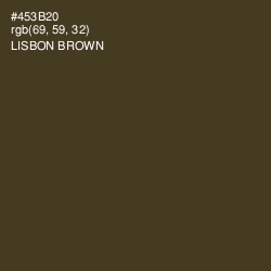 #453B20 - Lisbon Brown Color Image